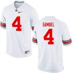 Men's Ohio State Buckeyes #4 Curtis Samuel White Nike NCAA College Football Jersey Holiday EEF2244BR